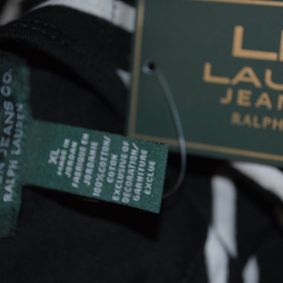 Long sleeve black and white striped shirt - Picture 6 of 7